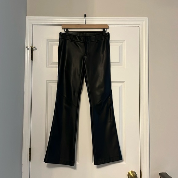 Free People Low Rise Vegan Leather Pants - Picture 1 of 3